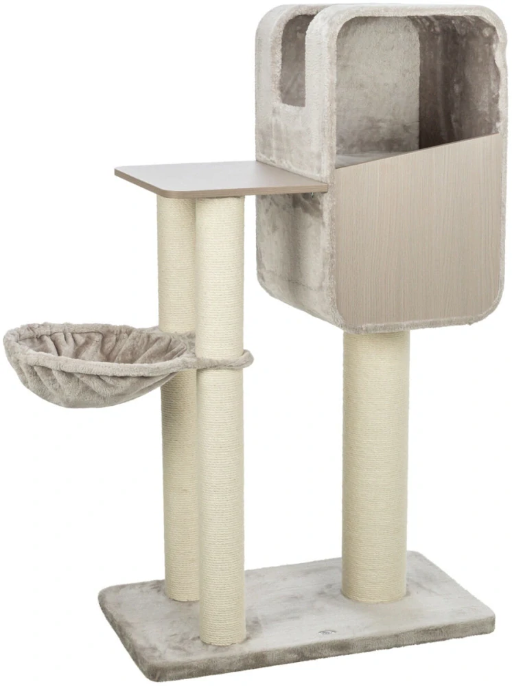 TRIXIE Škrabadlo MARINA, jeskyně, podesta, hamaka, 132 cm, šedá