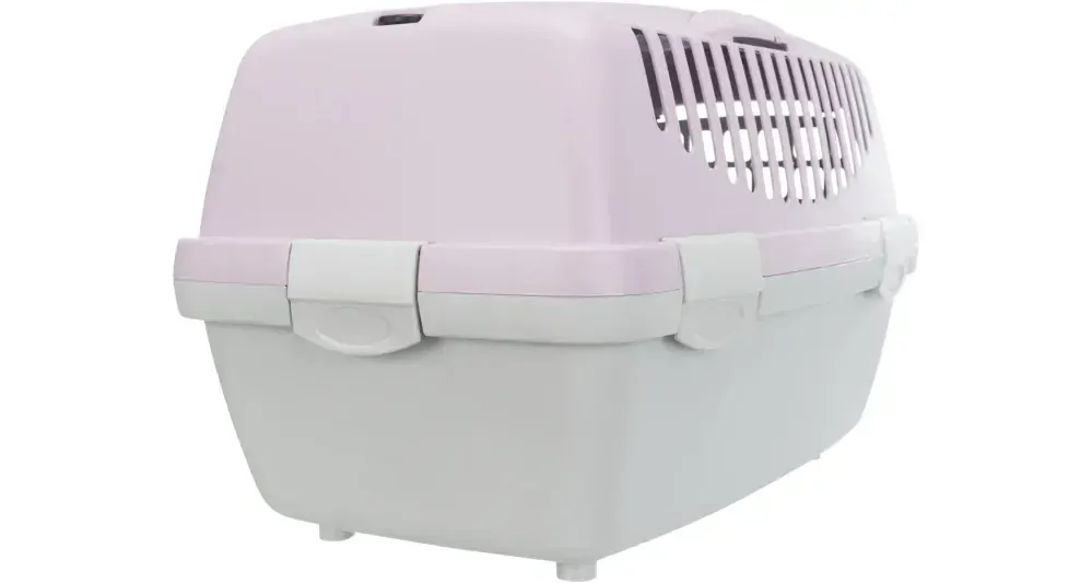 TRIXIE Transportní box CAPRI I, XS: 32x31x48cm (max. 6kg) - světle šedá/světlá lila
