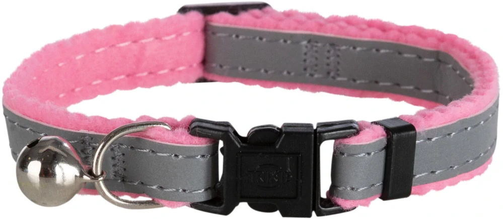 TRIXIE Obojek pro kočku reflexní, sametový 22-36 cm