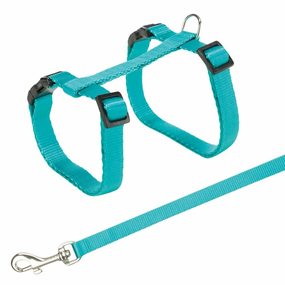 TRIXIE Postroj s rychlouzávěry + vodítko na kočku 27-45cm/10mm 1,2m