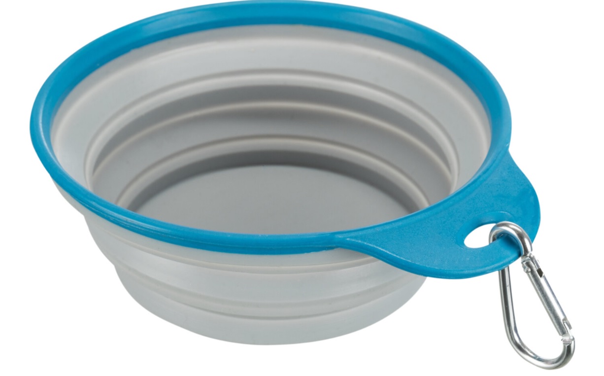 TRIXIE Cestovní silikonová miska s pevným okrajem 1 l/18 cm
