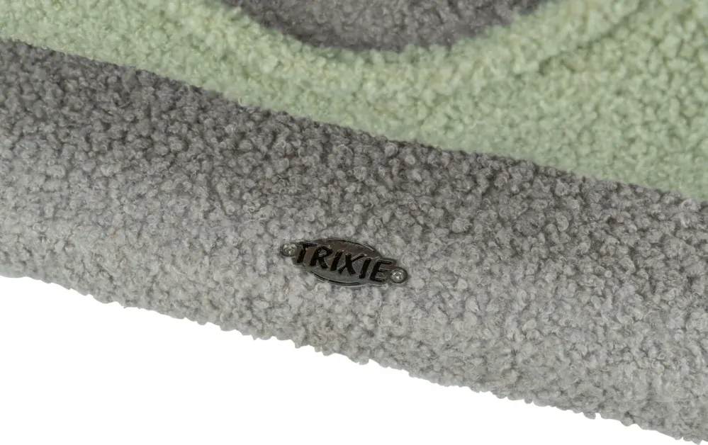 TRIXIE JUNIOR škrábadlo LUNITO, 2 patra, jeskyně, hammock, 71 cm, šedá/mátová