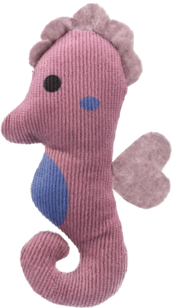 TRIXIE Mořský koník s catnipem 11 cm, plyš, mix barev