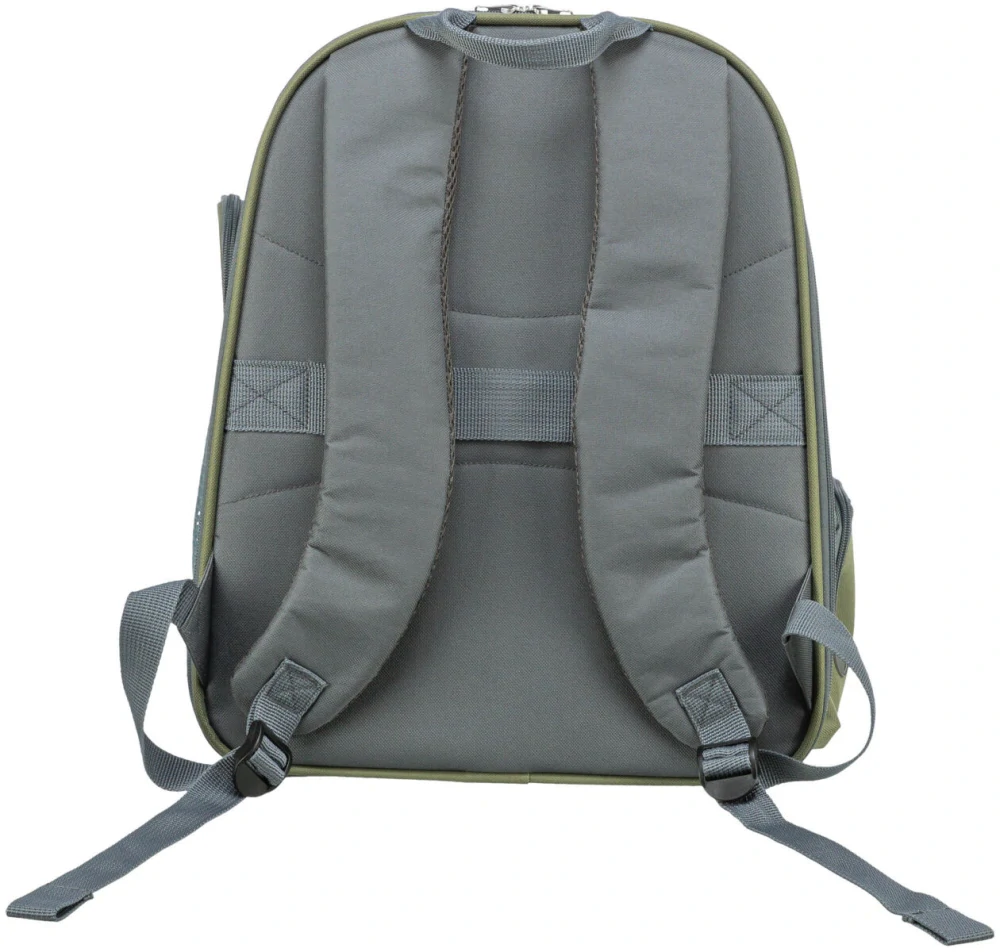 TRIXIE Transportní batoh LYLA, 34 x 22 x 42 cm, do 8 kg, nylon, šedá/modrá
