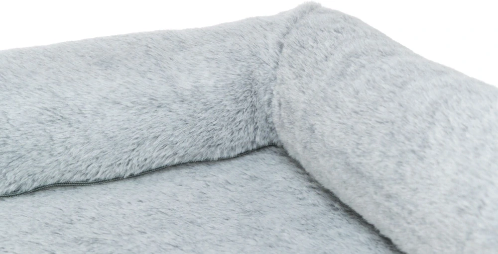 TRIXIE Vital Bed LINO, ortopedický obdélníkový pelech, šedá/světlešedá 110 x 75 cm