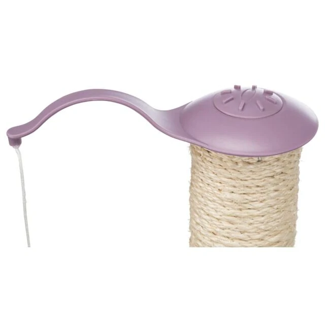 TRIXIE JUNIOR škrabadlo pro koťata ø 26 cm/ 47 cm, fleece/sisal, světlá lila