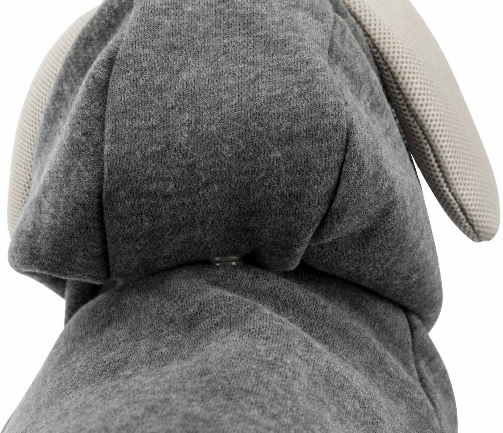 TRIXIE BE NORDIC Flensburg, mikina s kapucí, šedá S:36cm, hruď:48cm, krk:36cm