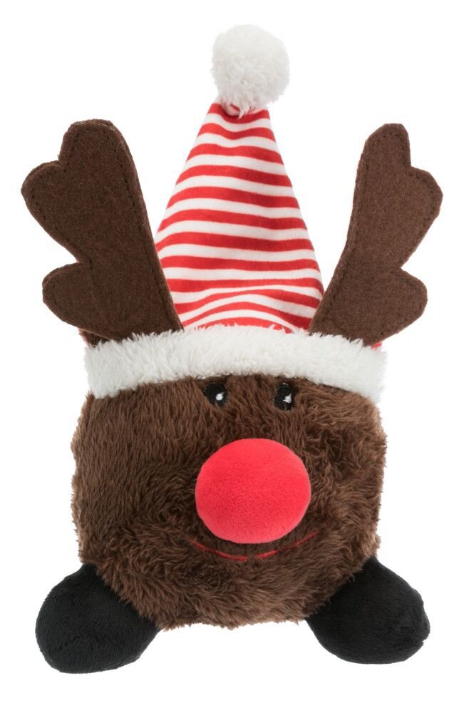 TRIXIE Vánoční plyšový míček Santa Claus/Sob/Sněhulák 18–29 cm