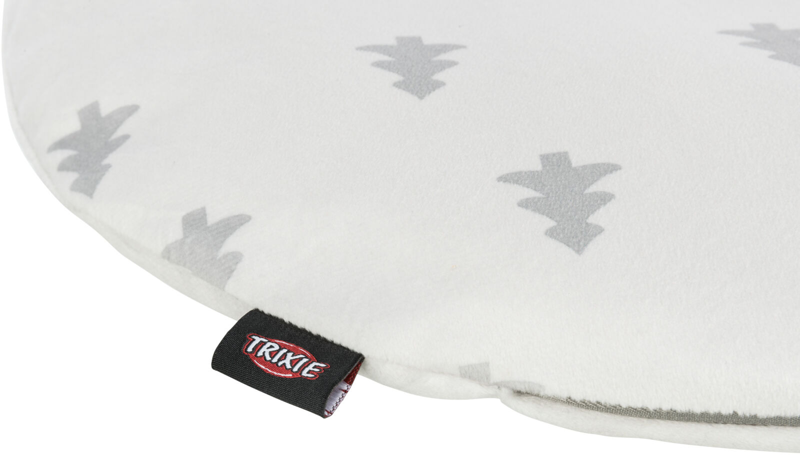 TRIXIE Xmas cushion NIVIA, vánoční polštář oválný, 98 x 62 cm, krémový