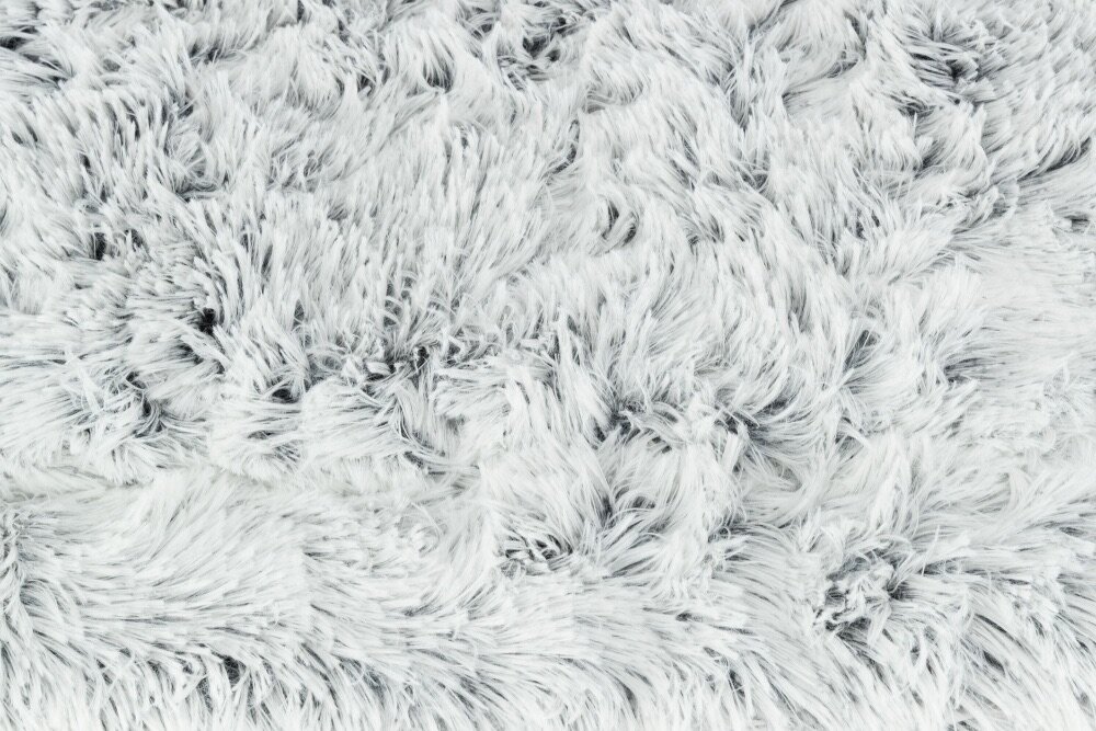 TRIXIE Lehací podložka HARVEY, hebký dlouhý vlas, bílo-černo/šedá 160 x 100 cm