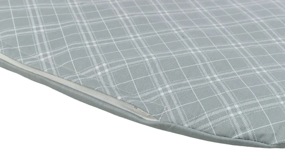 TRIXIE Oválný polštář JESSIE, bavlna/polyester, šedá/bílá 80 x 60 cm