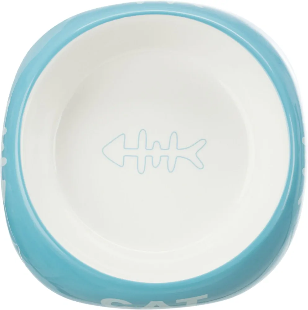 TRIXIE Keramická miska 200ml/13cm - CAT + rybí kostra