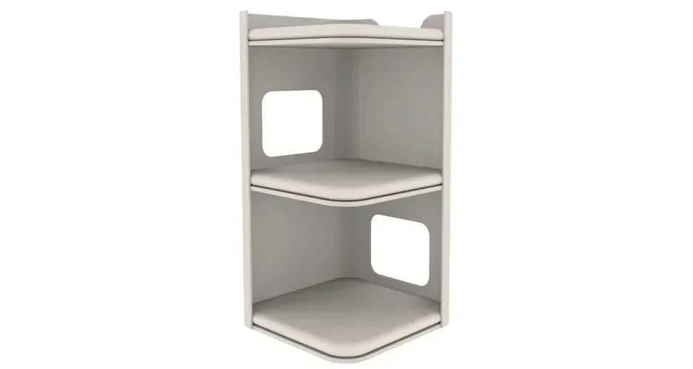 TRIXIE Cat Tower JORGE s odpočívadlem,šedá s béžovou kožešinou 78cm