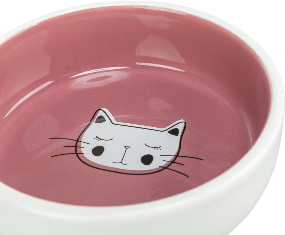 TRIXIE Keramická miska pro kočky, s glazurou 0,3 l/13 cm, různé motivy a barvy