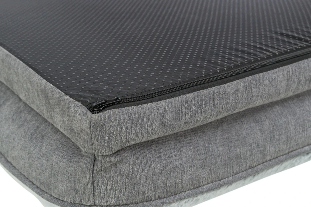 TRIXIE Vital Bed LINO, ortopedický obdélníkový pelech, šedá/světlešedá 90 x 65 cm