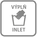 TRIXIE Kulatý vysoký polštář HARVEY, hebký potah s dlouhým vlasem, bílá/černá ø 60cm
