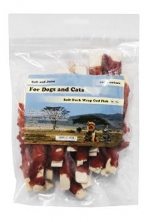 For Dogs and CatsPochoutka Tresčí plátky s kachním masem měkké 230g