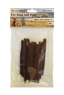 For Dogs and CatsPochoutka Hovězí maso proužky měkké 80g