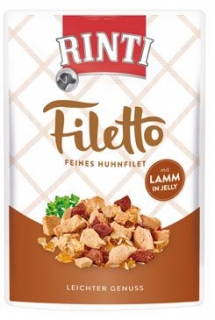 Rinti Dog Filetto kapsa kuře+jehně v želé 100g