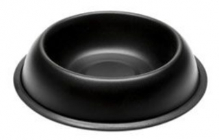 Miska kovová protiskluz MIRA KC 72 Black 0,5l FP