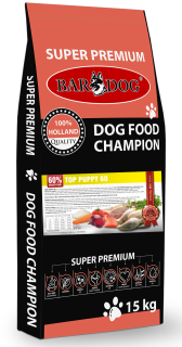 BARDOG Granule Lisované za studena TOP PUPPY 60 15 kg