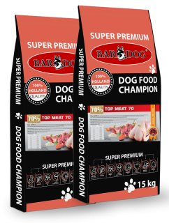 BARDOG Granule Lisované za studena TOP LAMB 60 2 x 15 kg