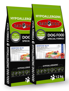 Bardog Hypoalergenní granule Sensitive 22/12 2 x 12 kg