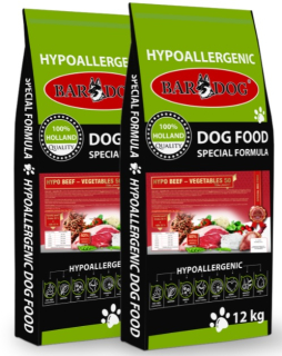 Bardog HYPO BEEF - Vegetables 2 x 12kg