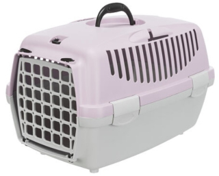 TRIXIE Transportní box CAPRI II, XS-S: 37x34x55cm (max. 8kg) - světle šedá/světlá lila