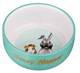 TRIXIE Keramická miska Honey-Hopper pro morče, králíka 250ml/11cm