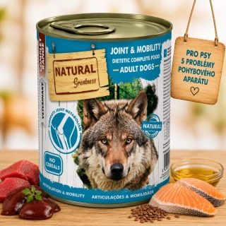 Natural Greatness MOBILITY, veterinární dieta, konzerva pro psy 400g