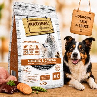 Natural Greatness HEPATIC-CARDIAC veterinární dieta pro psy 6 kg