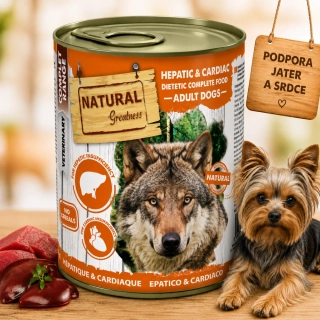 Natural Greatness HEPATIC-CARDIAC, veterinární dieta, konzerva pro psy 400g