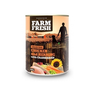 Topstein Farm Fresh - CHICKEN and HERRING with CRANBERRIES 400 g